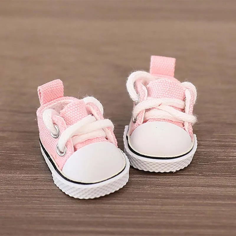 3.8cm PU Leather Shoes for 17cm Cotton Dolls Labubu Shoes Boots Toys Canvas Shoes DIY Doll Accessories Toys for LABUBU