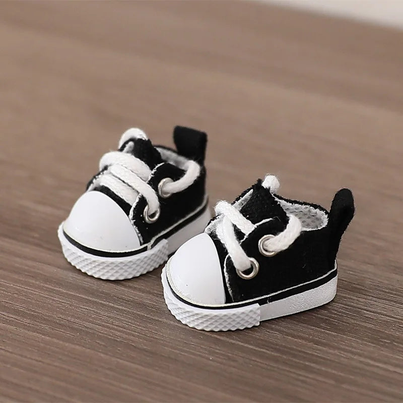 3.8cm PU Leather Shoes for 17cm Cotton Dolls Labubu Shoes Boots Toys Canvas Shoes DIY Doll Accessories Toys for LABUBU