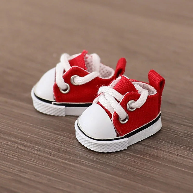 3.8cm PU Leather Shoes for 17cm Cotton Dolls Labubu Shoes Boots Toys Canvas Shoes DIY Doll Accessories Toys for LABUBU