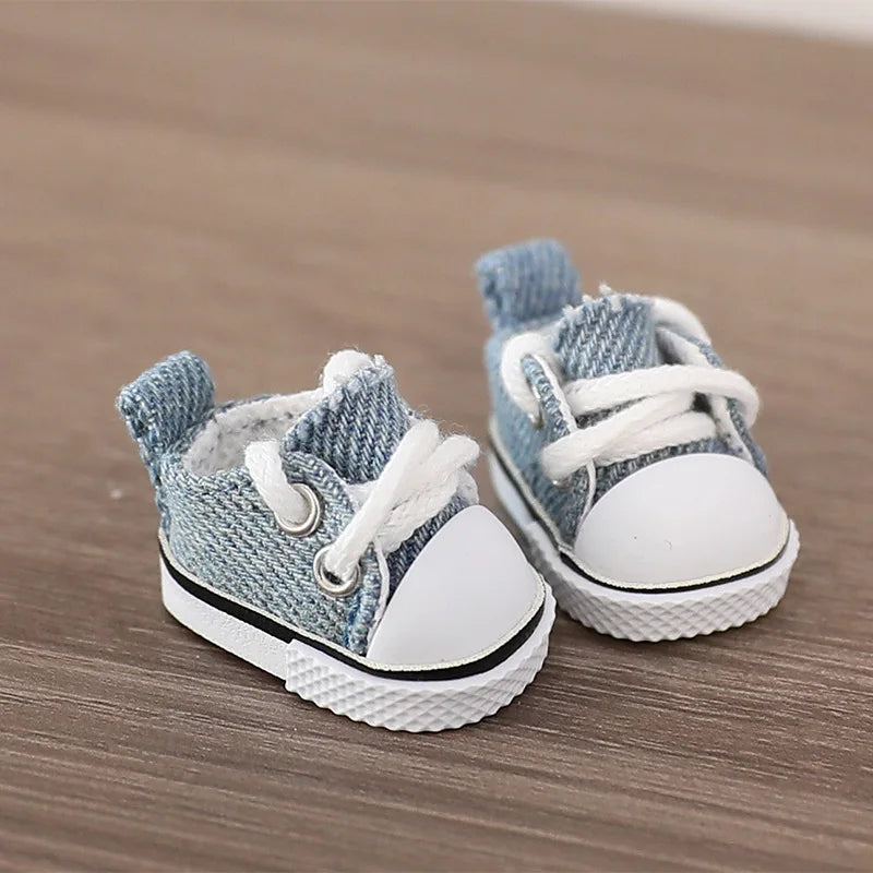 3.8cm PU Leather Shoes for 17cm Cotton Dolls Labubu Shoes Boots Toys Canvas Shoes DIY Doll Accessories Toys for LABUBU