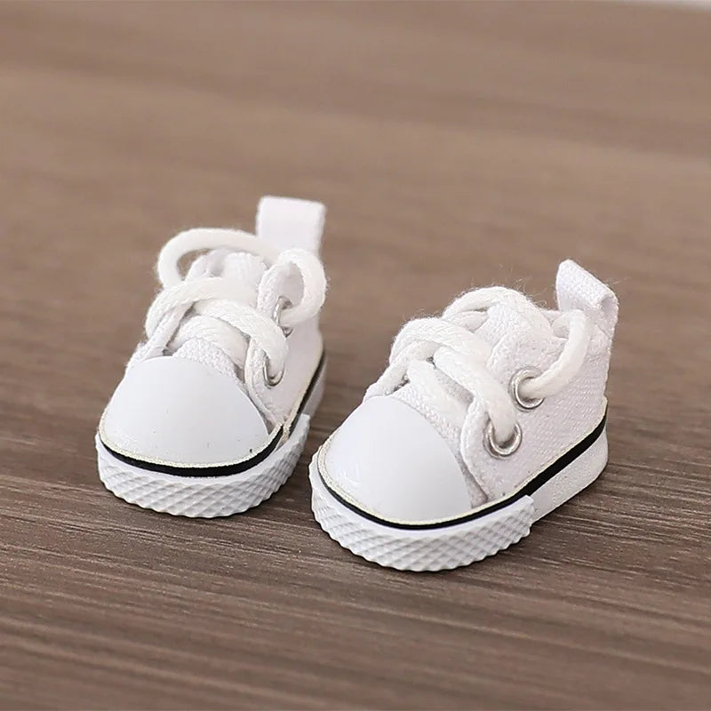 3.8cm PU Leather Shoes for 17cm Cotton Dolls Labubu Shoes Boots Toys Canvas Shoes DIY Doll Accessories Toys for LABUBU