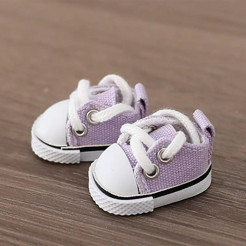 3.8cm PU Leather Shoes for 17cm Cotton Dolls Labubu Shoes Boots Toys Canvas Shoes DIY Doll Accessories Toys for LABUBU