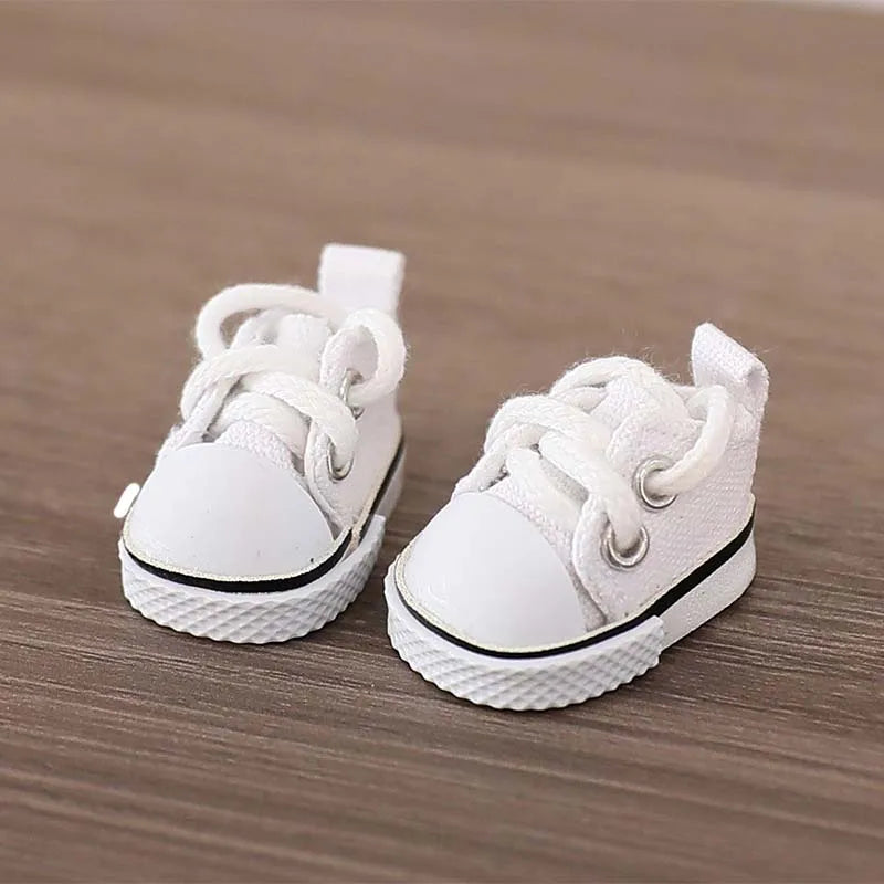 3.8cm PU Leather Shoes for 17cm Cotton Dolls Labubu Shoes Boots Toys Canvas Shoes DIY Doll Accessories Toys for LABUBU