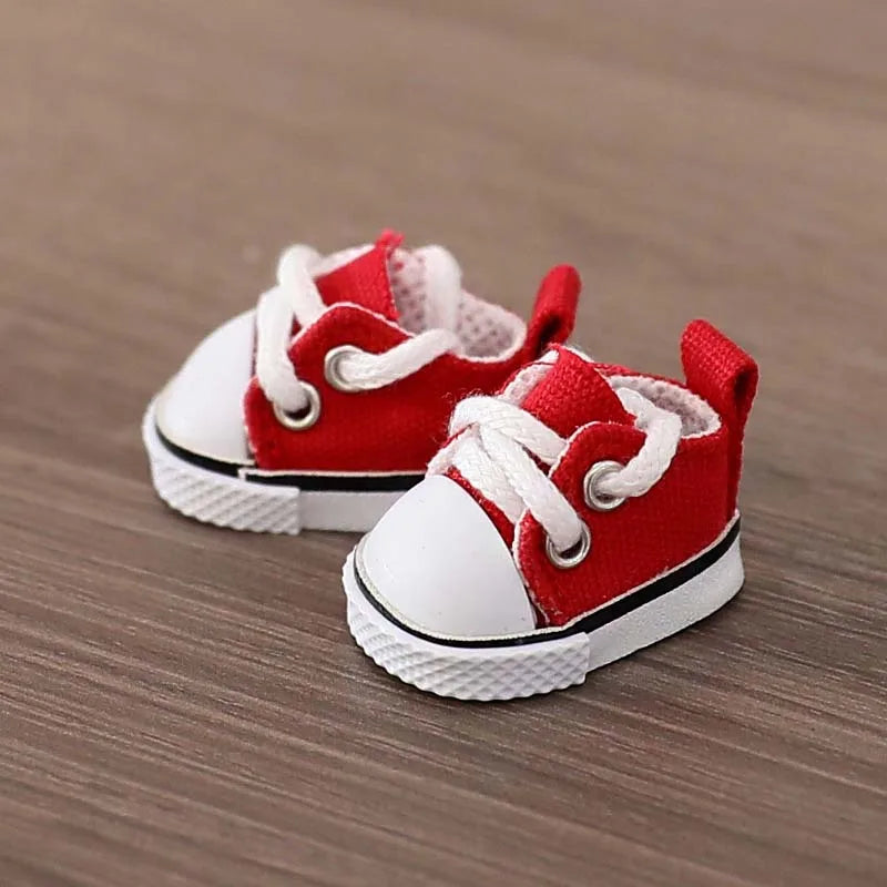 3.8cm PU Leather Shoes for 17cm Cotton Dolls Labubu Shoes Boots Toys Canvas Shoes DIY Doll Accessories Toys for LABUBU