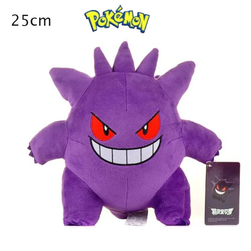 Pokemon Kawaii Gengar Stuffed Toys Cartoon&Cute Plush Dolls Throw Pillow Birthday Gift For Kids Friends Halloween Decoration