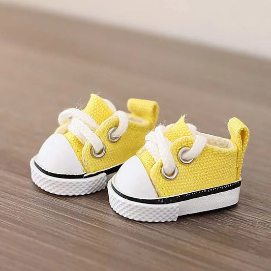 3.8cm PU Leather Shoes for 17cm Cotton Dolls Labubu Shoes Boots Toys Canvas Shoes DIY Doll Accessories Toys for LABUBU