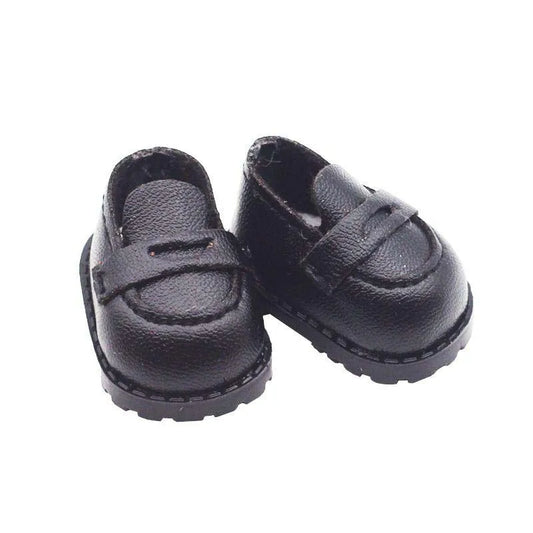 3.8cm PU Leather Shoes for 17cm Cotton Dolls Labubu Shoes Boots Toys Canvas Shoes DIY Doll Accessories Toys for LABUBU