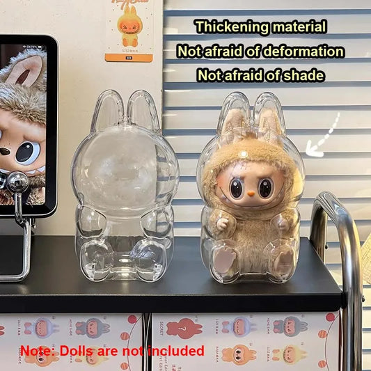 1pc Storage Box Protective Case for Plush Dolls Display Bag Labubu Sitting standing No Doll Tabletop Decoration Present